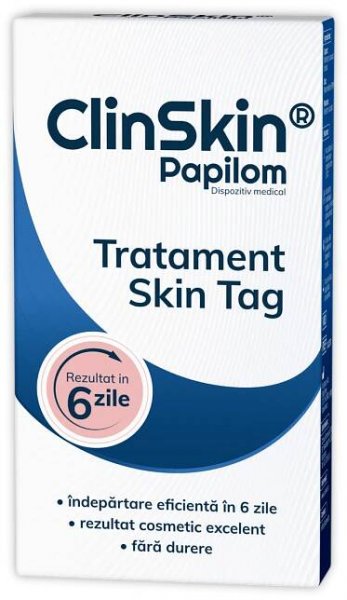 Clinskin Papilom tratament skin tag, 1 bucata, Zdrovit