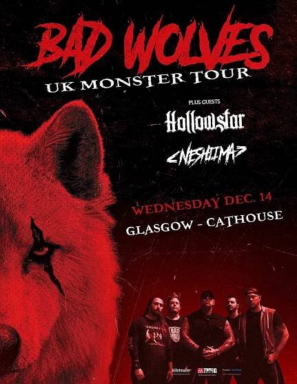 Neshiima Supporting Bad Wolves - Cathouse 14th Dec 22