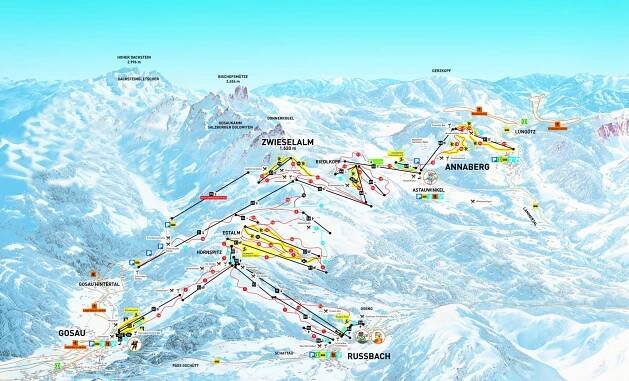 Lyžování Dachstein West