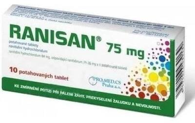 RANISAN POR 75MG TBL FLM 10