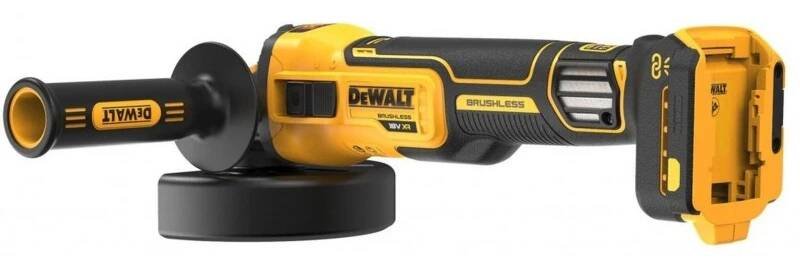 DCG409VSNT DEWALT 18V AKU BEZUHLÍKOVÁ 125 MM ÚHLOVÁ BRUSKA S REGULACÍ OTÁČEK, BEZ BATERIE A NABÍJEČKY, KUFR T-STAK - Dewalt