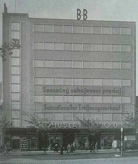 Obchodní dům B & B v Bratislavě z roku 1934