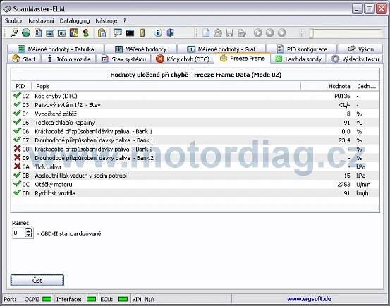 ScanMaster 2.1 CZ - multiznačková diagnostika OBD v češtině - MOTORDIAG - autodiagnostika, VAG-COM , OBD , KWP2000 , OBD