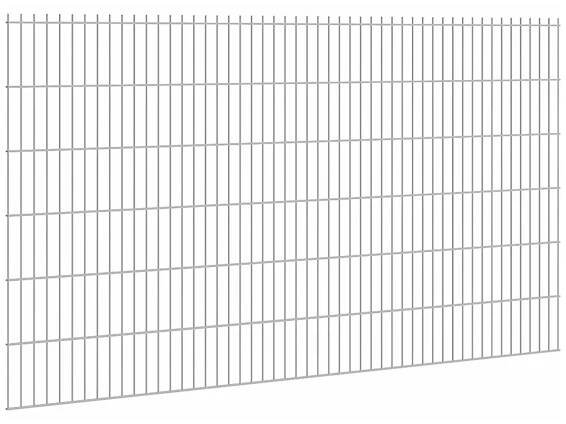 Floraworld Drátěný plotový panel, dvojitý 6/5/6, pozinkovaný, 123 x 251 cm