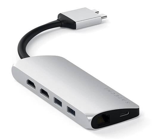 Satechi Type-C Multimedia Adapter pro MacBook 2xUSB-C USB-C PD 60W USB-A HDMI - Allegro