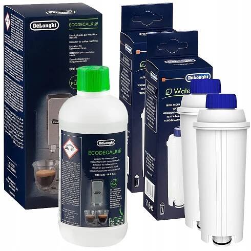 2x filtr do kávovaru delonghi dls c002 vodní filtr dinamica + odvápňovač