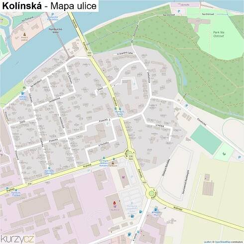 Kolínská - mapy | Kurzy.cz