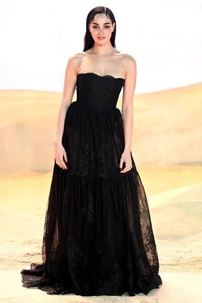 Souheila Yacoub attends the World Premiere of "Dune: Part Two" in Leicester Square on February 15, 2024