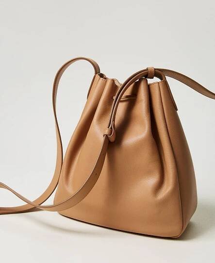 ‘Forever’ leather bucket bag Woman,
