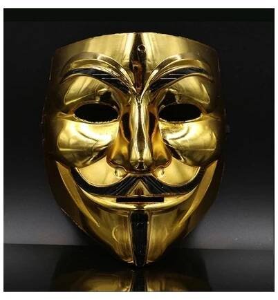 Maska - Anonymous (zlatá)