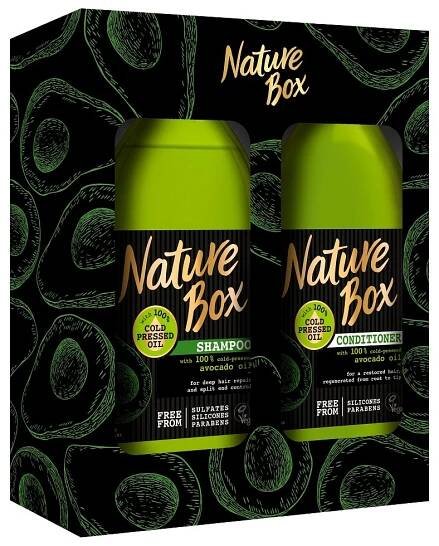 Nature Box Avocado Oil dárková sada 385 ml + 385 ml