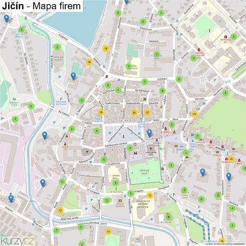 Jičín - mapy | Kurzy.cz