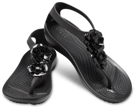 Dámské žabky Crocs SERENA Embellish Flip W černá (1)