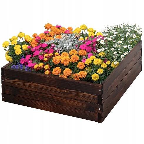 Vyvýšený květináč délka 60 x šířka 60 x výška 23 cm