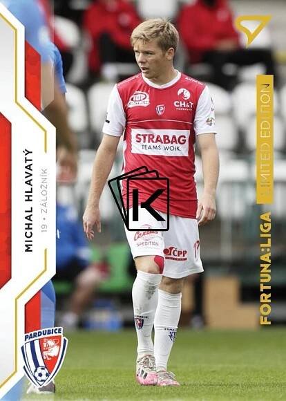 fotbalová kartička SportZoo 2020-21 Fortuna Liga Gold Limited 140 Michal Hlavatý FK Pardubice /99