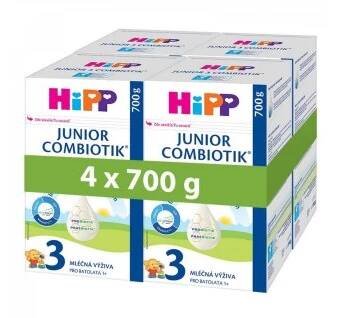 HiPP JUNIOR Combiotik 3 Batolecí mléko 4x700g
