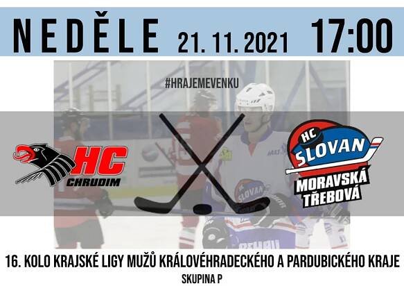 Slovan v neděli zamíří do Chrudimi – HC Slovan Moravská Třebová