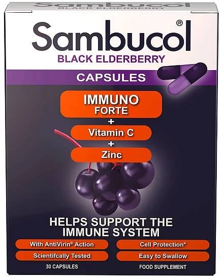 Sambucol Immuno Forte Capsules (30 Capsules)