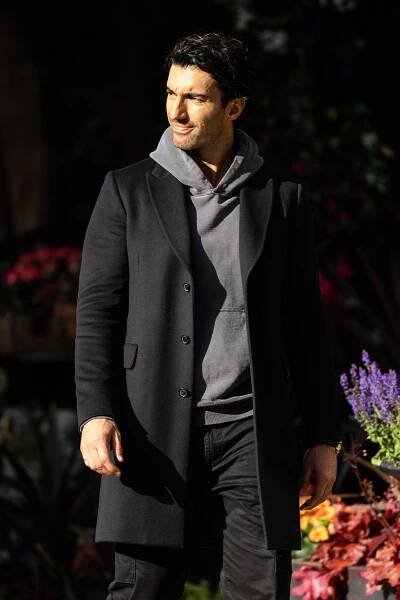 Justin Baldoni on the set of "It Ends With Us" in Hoboken