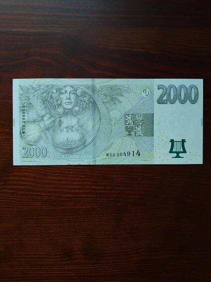 Bankovka Kč 2000,- serie M 52