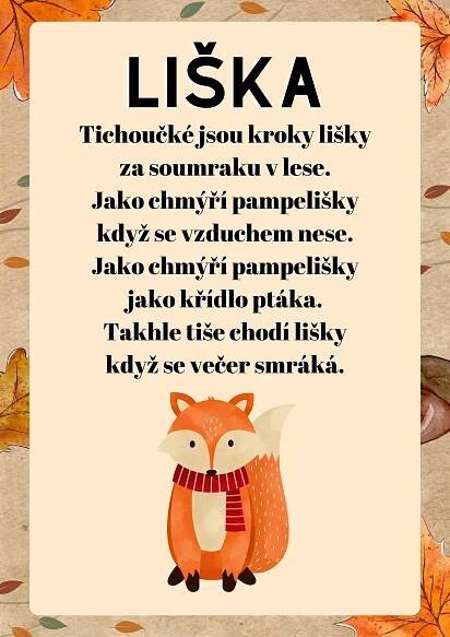 Podzimní básničky pro děti | Mia Graphic Studio