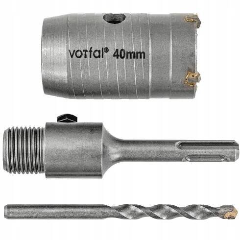 KORUNKOVÝ VRTÁK KORUNKOVÝ FRÉZ NA BETONU ZDIVA S DRŽÁKEM SDS+ PLUS 40 MM Značka Vorfal