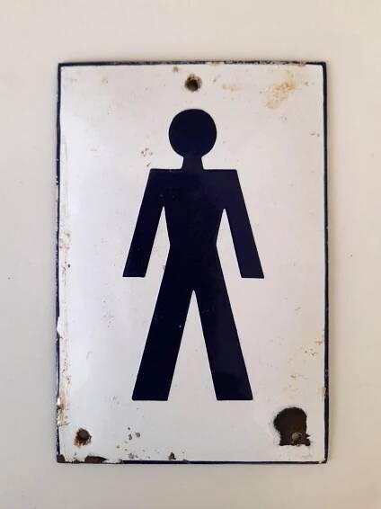 Cedule - piktogram WC muži