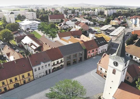 Velešín bude mít na náměstí nový spolkový dům pro koncerty i jógu
