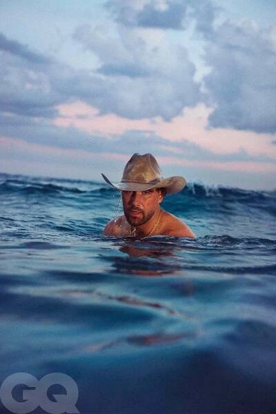 Travis Kelce on the cover of GQ magazine for September