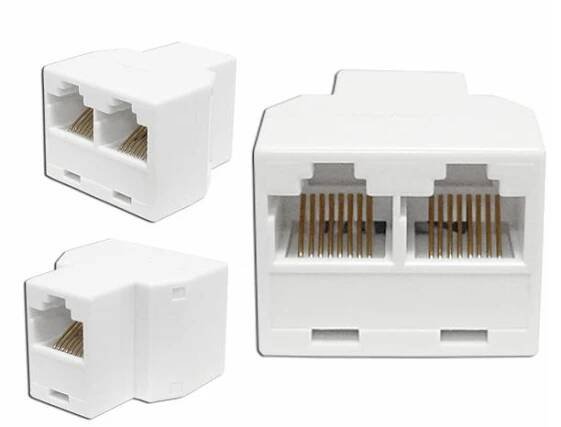 Rozbočovač RJ45 (8P8C) konektor na 2 ZÁSUVKY
