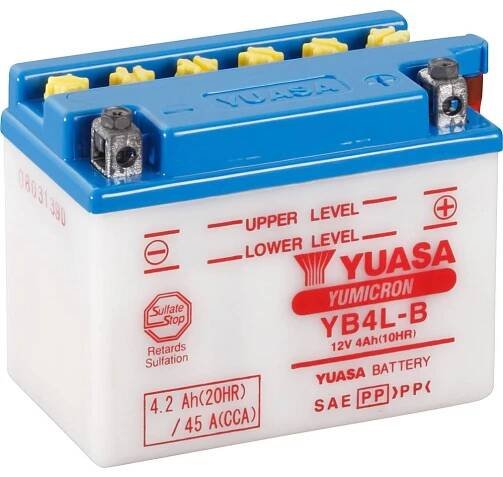Yuasa YB4LB DC motobaterie 12 V 4 Ah