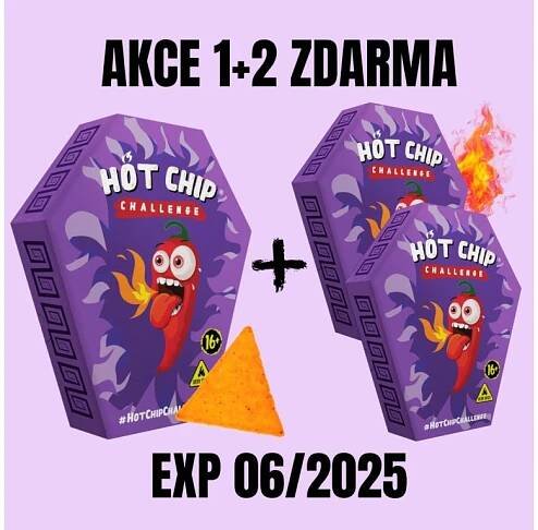 HOT CHIP Challenge 3 g EXP 06/2025 1+2 ZDARMA