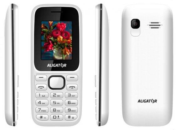 Mobilní telefon Aligator D200 Dual Sim (AD200WB) černý/bílý