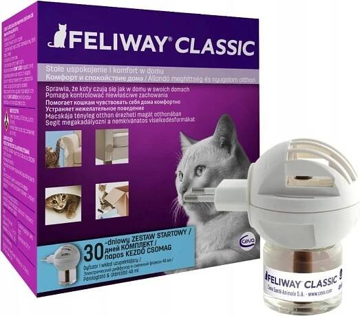 Feliway Classic - feromony pro kočky difuzér + náhradní náplň 48 mlml