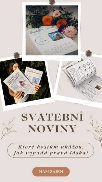 Boží šablony na svatební noviny, které hostům ukážou, jak vypadá pravá láska!