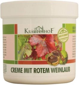 Krauterhof Krém z listů červené vinné révy a červeného kaštanu 250 ml