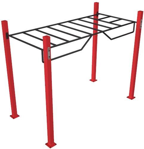 Monkey bar se využívá především pro ručkování. Na hřištích mohou být k dispozici jak klasické rovné, tak i šikmé, na kterých je samozřejmě ručkování náročnější a můžeš si na nich vyzkoušet třeba i přeskakování z jedné hrazdy na druhou. Využít se monkey bary dají ale také pro shybování neutrálním úchopem, kdy si člověk může upravovat šíři samotného úchopu. Fajnšmekři mohou využít i vrchrní část žebříku pro stojkování.