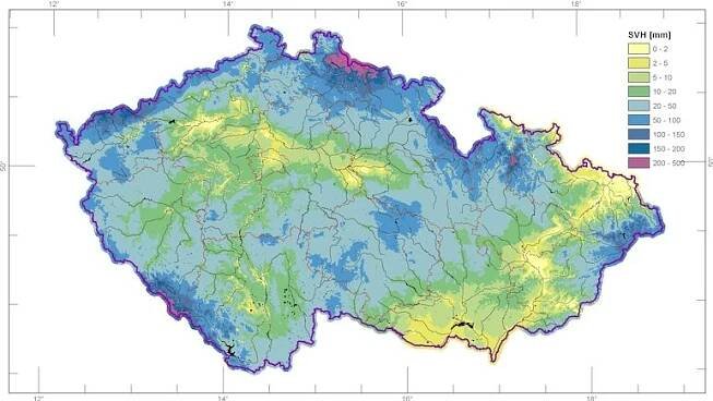 Sníh v Česku ukrývá 2,72 miliardy kubíků vody - Novinky