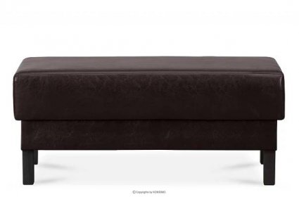 Otoman na pohovku z ekokůže tmavě hnědý ESPECTO - barva tmavě hnědá - KONSIMO. online obchod s nábytkem