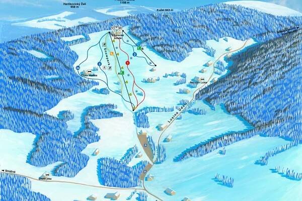 Ski areál Luisino údolí - Dolní Dvůr