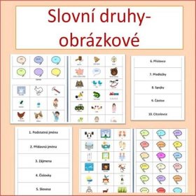 Slovní druhy - obrázkové - Český jazyk | UčiteléUčitelům.cz