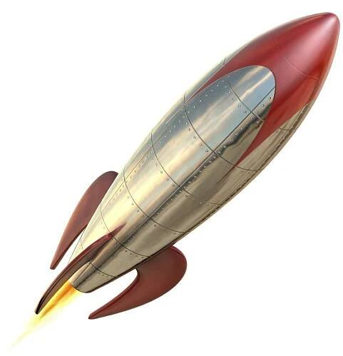 Why an old rocket ship? in 2025 | Vintage spaceship, Vintage space, Vintage rockets