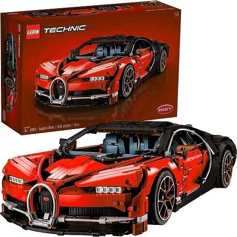 Technic Bugatti Chiron Red Race Car 42083 - Rare Lego Set