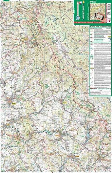 aktualizovaná turistická mapa KČT č. 27 ORLICKÉ HORY