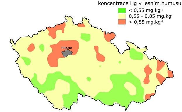 Rtuť v prostředí lesních ekosystémů CHKO Brdy