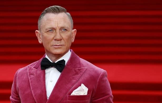 Daniel Craig na londýnské premiéře jeho poslední bondovky