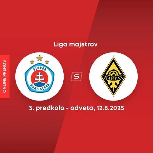 Liga majstrov: Slovan Bratislava vypadol s Kajrat Almaty, nezvládol penaltový rozstrel
