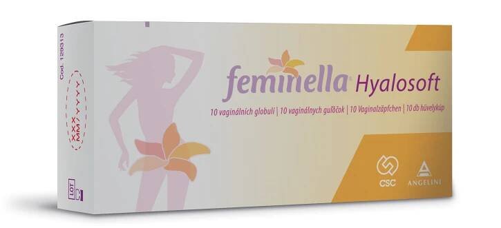 Angelini Pharma FEMINELLA Hyalosoft 10 vaginálních globulí