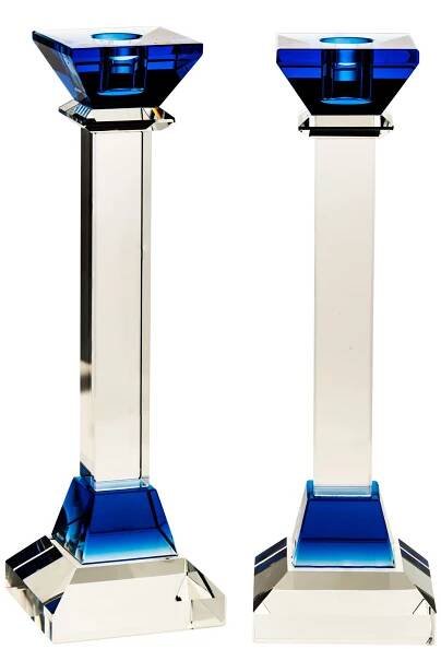 Crystal Candle Stick Blue