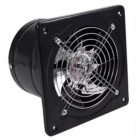 150 mm Průmyslový axiální nástěnný odtahový ventilátor Tichý Výkon 40 W
